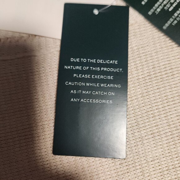 Lauren Ralph Lauren Fringe Trim Top Sweater Cream Boho Festival Size Small NWT - Picture 11 of 16